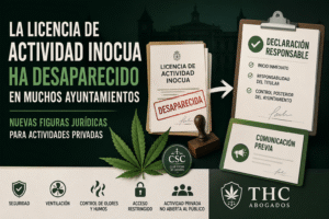 Licencia de Actividad Inocua en Clubes Sociales de Cannabis: ¿Sigue Existiendo o Ha Sido Sustituida? ¿Tienes un club social de cannabis con licencia de actividad inocua? Pues atención, porque este cambio normativo puede afectar directamente a tu asociación.