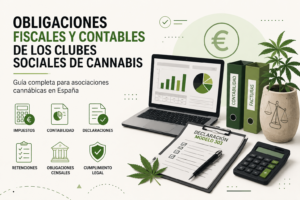 Descubre cuáles son las obligaciones fiscales y contables de una asociación cannábica: Impuesto sobre Sociedades, IVA, retenciones, contabilidad y principales obligaciones legales.