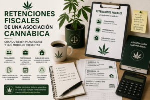 las asociaciones cannábicas pueden estar sujetas a retenciones fiscales por sus trabajadores, alquiler del local...