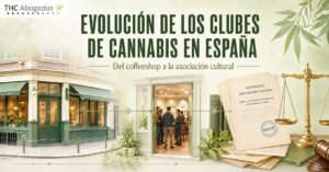 imagen que ilustra la evolucion e historia de la creacion de las asociaciones culturales de cannabis en España