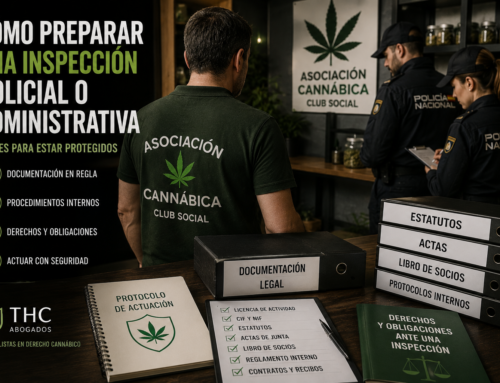 Qué hacer ante una inspección en un club social de cannabis en España.